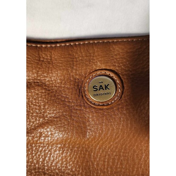 The Sak Original Brown Leather Crossbody Bag With Adjustable Strap & Back Zipper - Picture 4 of 6